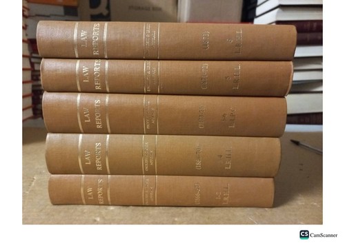 Law reports english and irish - reports,