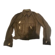 Vintage 1950s British Army WW2 Style Battledress Jacket Dutch 1937 pattern