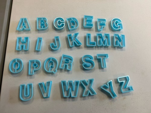 Alphabet letter cutters - 26,