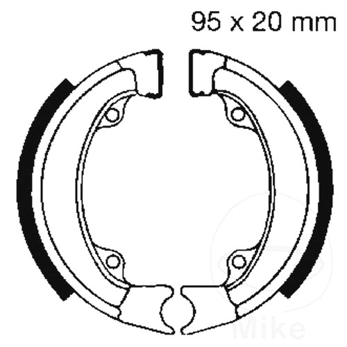 Ebc brake shoes inc springs - ebc,