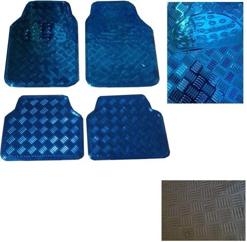 4pcs blue metallic aluminium - blue,