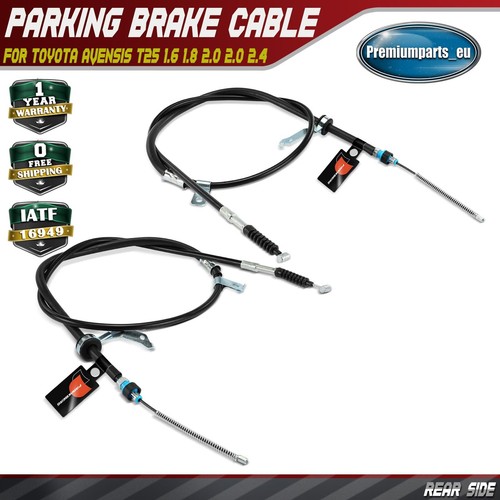 Hand brake cable rear side - 2x,