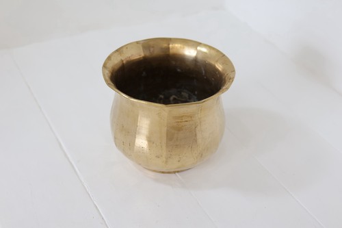 Vintage brass plant pots - vintage,