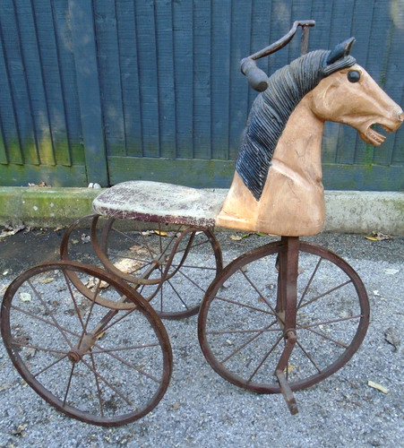 Victorian childs wooden horse