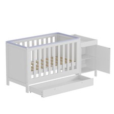 White Baby Cot Teething Rails