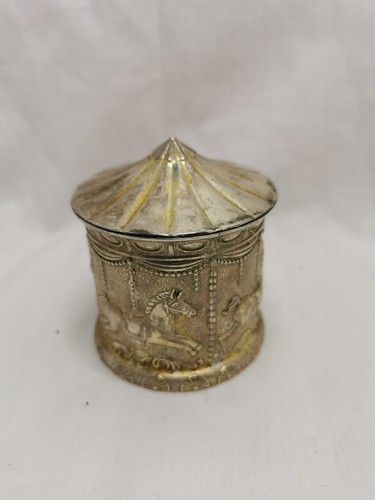 Silver plated piggy bank - plated,