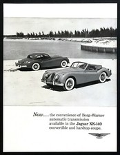 1956 Jaguar XK-140 Convertible & Hardtop Coupe photo vintage promo print ad