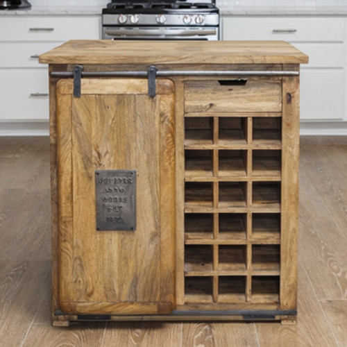 Chunky kitchen island - kitchen, butchers