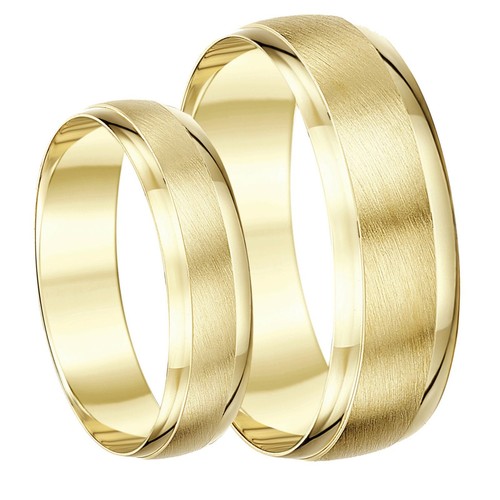 9ct yellow gold his hers - 9ct,