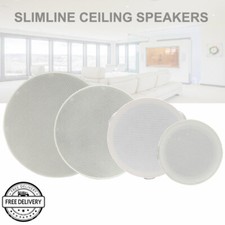 Slim ceiling Speakers Adastra SL 2-way In Wall Audio Surround Sound PAIR