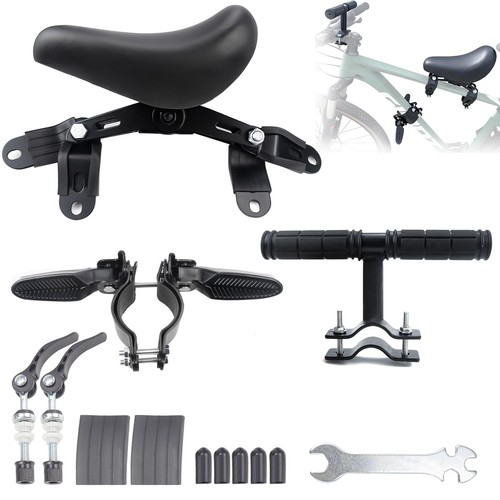 Kids bike seat front - front, mounted