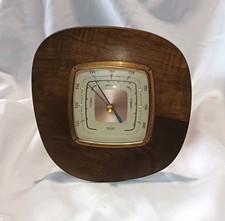 Vintage Sundo Wall Barometer With Wooden Mount 1950's Made In Germany