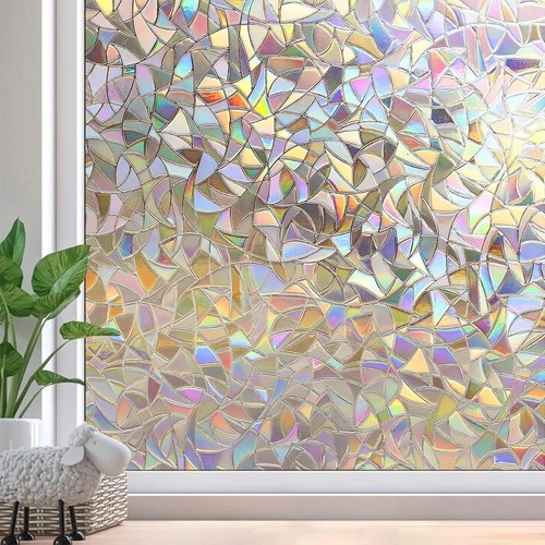 Rainbow frosted window film - frosted,