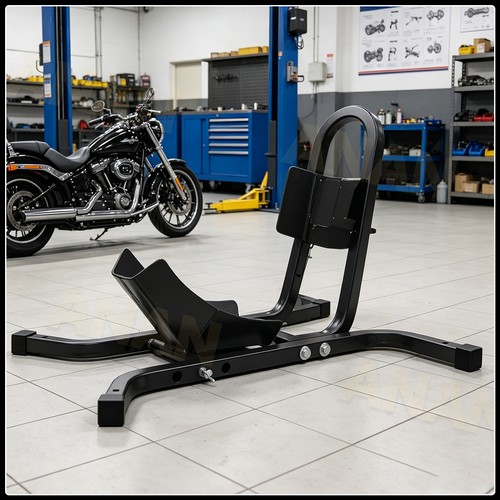 Motorcycle wheel chock stand - motorcycle,