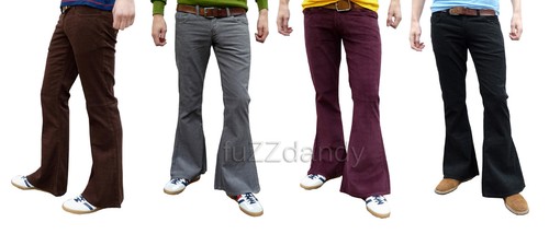 Mens retro flares bell bottoms - mens,