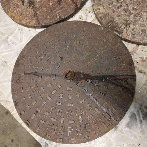 Cast iron manhole drain cover - iron,