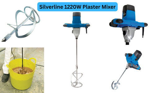 Silverline 1220w plaster mixer - silverline,