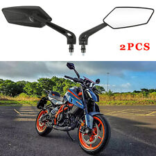 Pairs For 390 690 790 890 1290 200 125 Motorcycle Side Mirrors Rearview Black