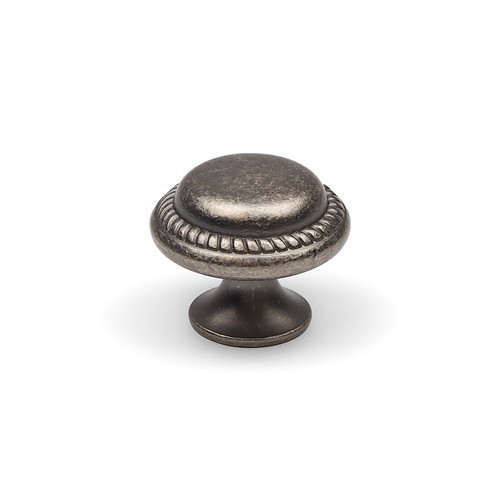Antique pewter cabinet knob - cabinet,