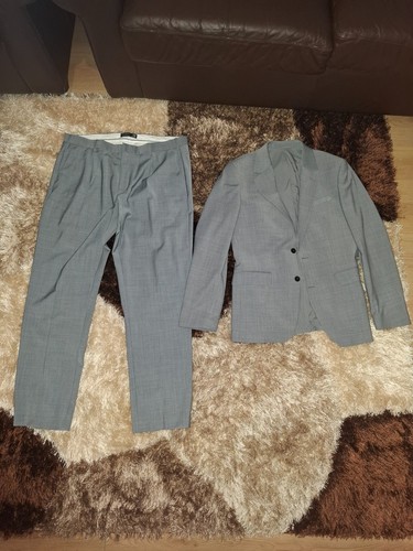 Grey formal suit - grey,