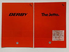 Volkswagen VW Jetta and Derby Sales Brochures 1981 / 1979