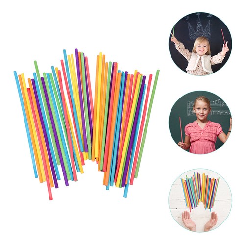 50pcs colored rhythm sticks - 50pcs,