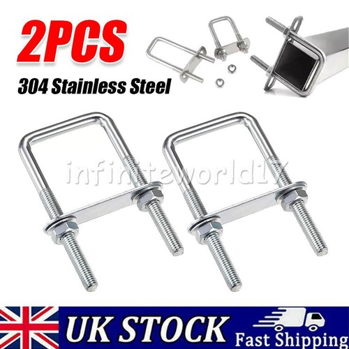Sets m10 square bolts - 2, u-bolts