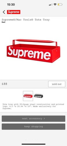 Supreme mac tools - supreme/mac-tools, tray