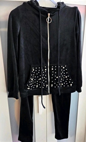 Women black velour - women’s, 2pc