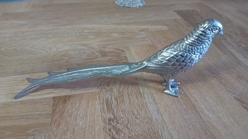 Metal pheasant ornament 30cms - metal,