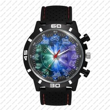 Zodiac Signs Stars Rare GT STYLE Sporty Stylish Wrist Watch