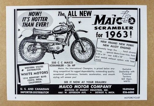 1963 maico 250 scrambler - 1963,