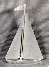 Silver Plated Pond Yacht