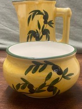 Vintage Hand-Painted Olive