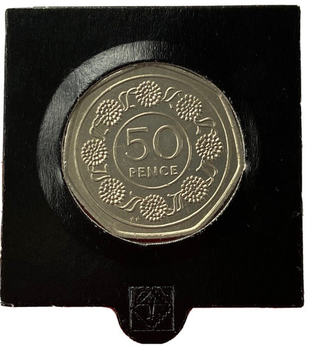 1988 gibraltar 50p fifty pence - 1988,