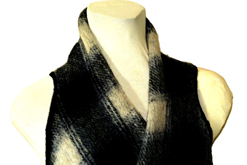 Navy grey check boiled - check,