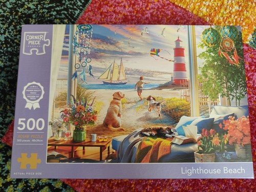 Lighthouse beach 500 piece - beach,