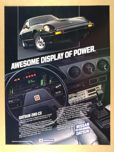 1983 datsun 280zx - black, car