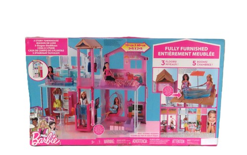 Barbie story townhouse - barbie, 3-story
