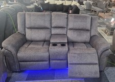 Berlin 2 Seater Grey Micro