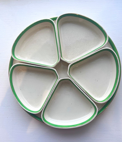 Art deco queen green - art,
