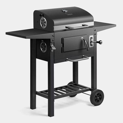 Charcoal bbq grill - 2-in-1,