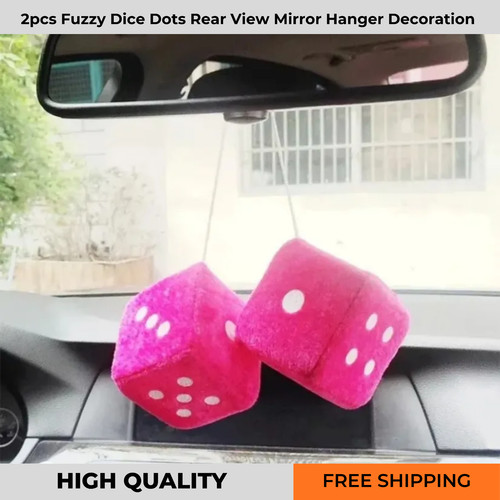 Soft fluffy furry dice - furry,