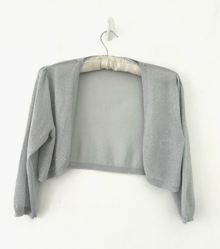 Monsoon silver knit shrug - silver,