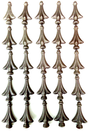 Weldable metal rail - weldable, heads