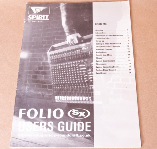 Soundcraft spirit folio - soundcraft, sx