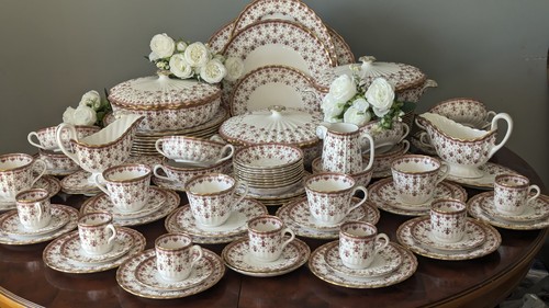 Spode fleur lys red - fleur, de