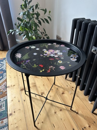 Epoxy resin tray table - resin,