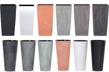 Round Tall Plant Pots Planter Square Indoor Outdoor Garden 6 Colours 2L - 91.5L