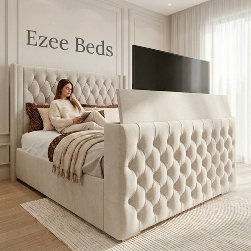 Luxury florence velvet bed - velvet, tv